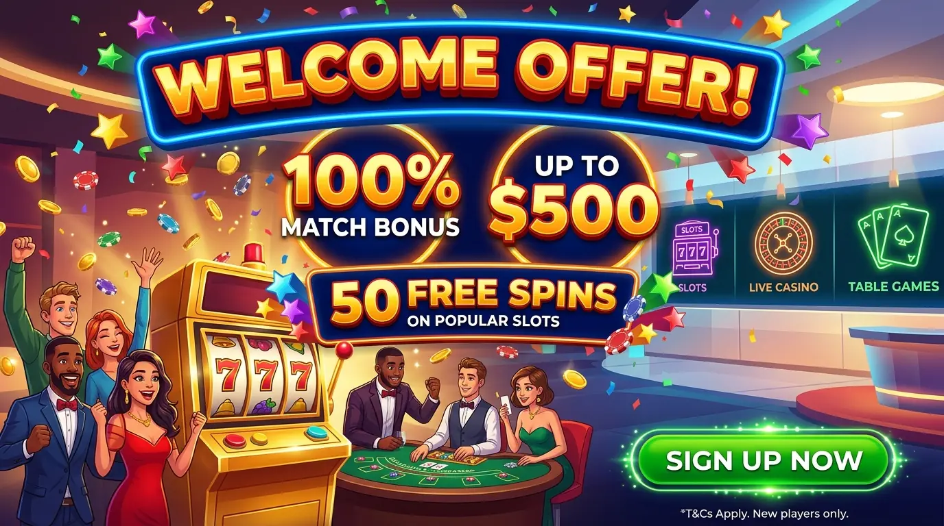 Royal Vegas casino welcome offer